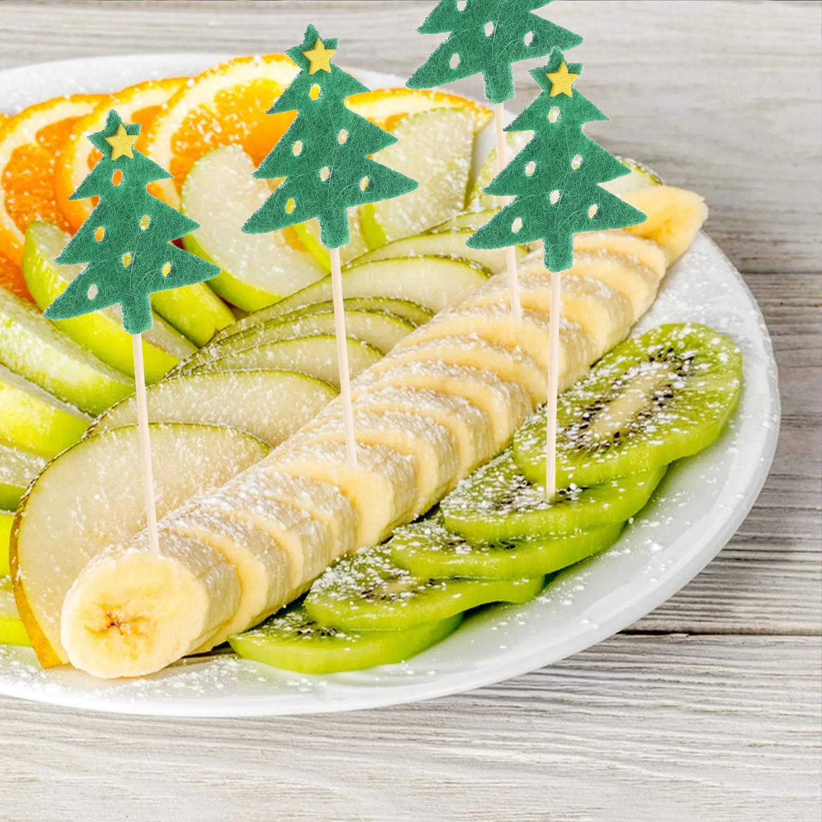 10pcs Cake Picks Christmas Tree Cocktail Skewers for Drinks Safe Material Party Appetizers Decorative Toothpicks
10pcs Cake Picks Christmas Tree Cocktail Skewers for Drinks Safe Material Party Appetizers Decorative Toothpicks