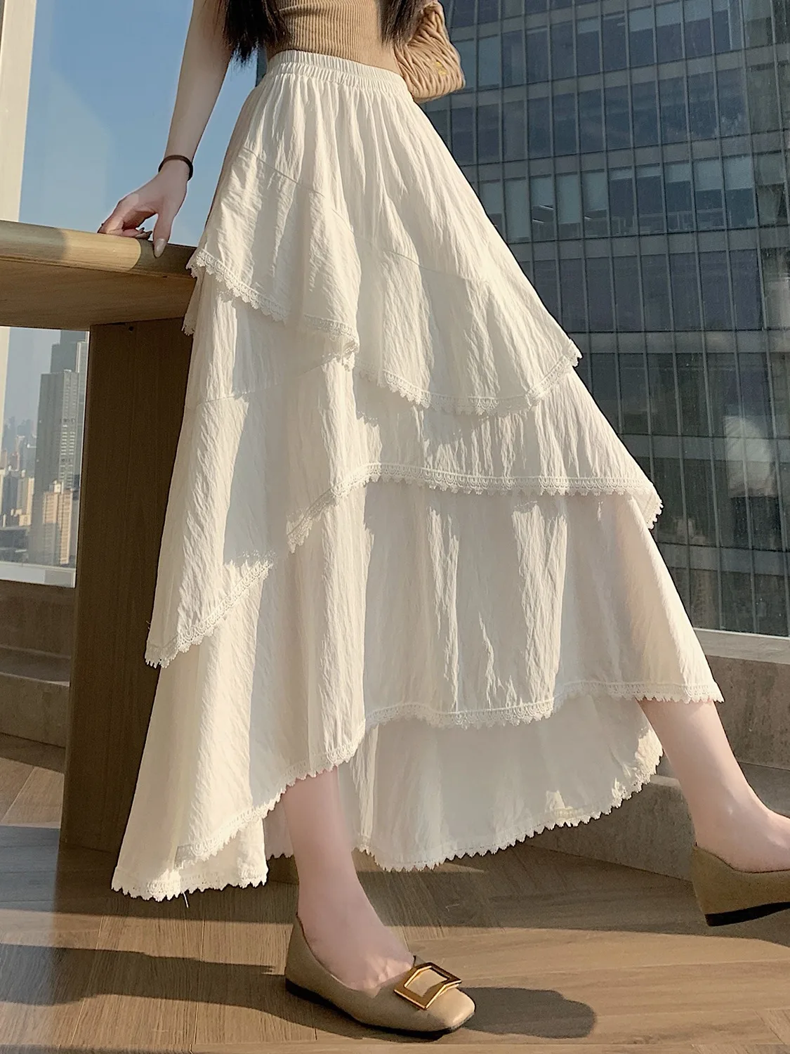 Spring Summer New Women's Asymmetrical Splicing A-Line Half Skirt Elastic Waist Cover Hip Pear Shape Cake Skirt Comfortable S...
Spring Summer New Women's Asymmetrical Splicing A-Line Half Skirt Elastic Waist Cover Hip Pear Shape Cake Skirt Comfortable S...