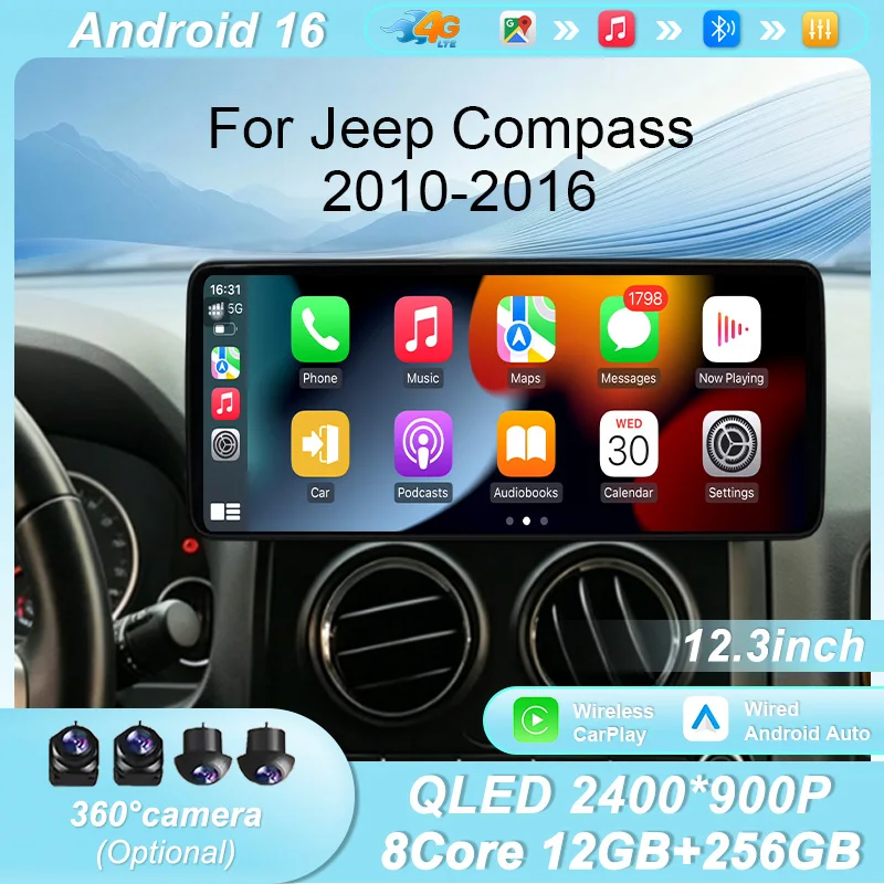 12.3"Android 16 Car Radio Multimedia Player for Jeep Compass 2010-2016 Wireless CarPlay GPS Navi 2.5D IPS Touch Screen Autoradio
12.3"Android 16 Car Radio Multimedia Player for Jeep Compass 2010-2016 Wireless CarPlay GPS Navi 2.5D IPS Touch Screen Autoradio