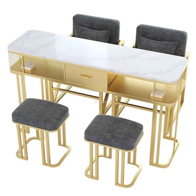for Light Luxury Glass Nail Tables Gold with Drawer Manicure Tables Modern Salon Furniture Beauty Salon Table and Chair Set
for Light Luxury Glass Nail Tables Gold with Drawer Manicure Tables Modern Salon Furniture Beauty Salon Table and Chair Set