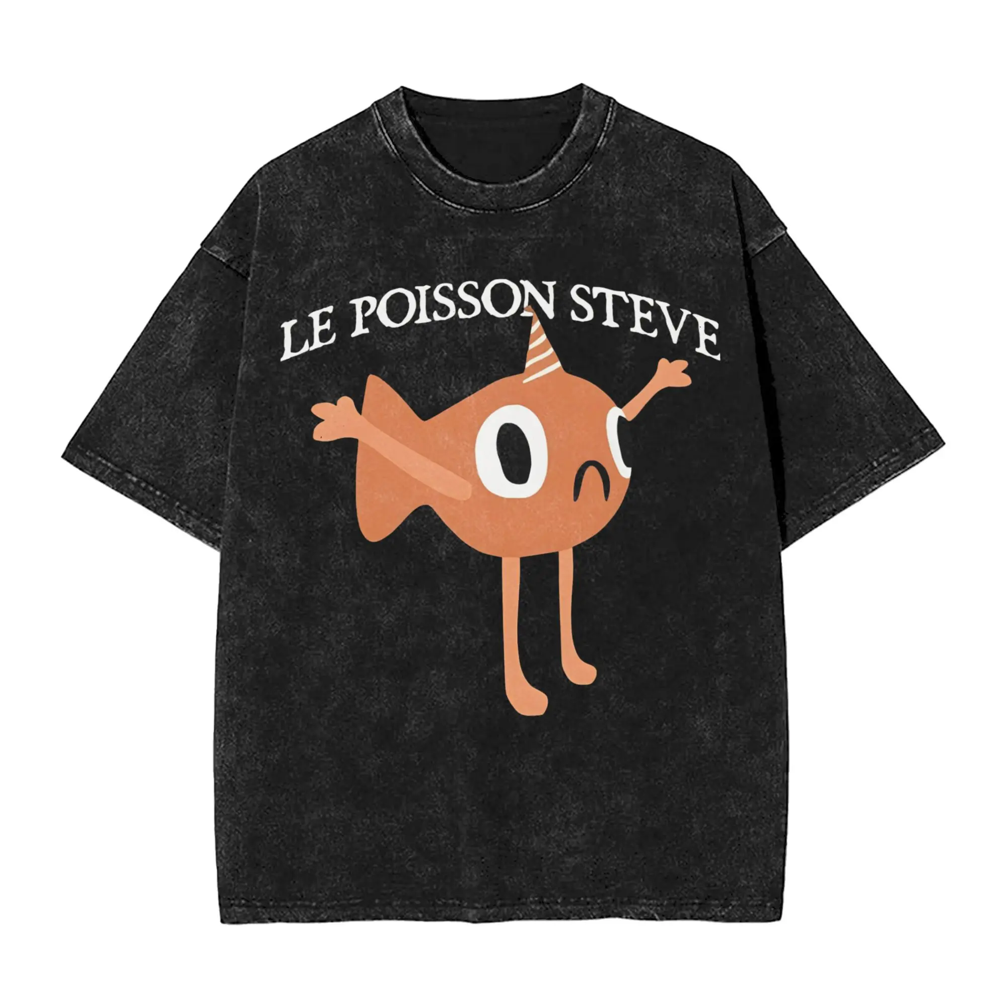 Funny Fish Le Poisson Steve Cartoon Meme T-Shirts Men Vintage Pure Cotton Tees Crewneck Short Sleeve T Shirts Big Size Tops,
Funny Fish Le Poisson Steve Cartoon Meme T-Shirts Men Vintage Pure Cotton Tees Crewneck Short Sleeve T Shirts Big Size Tops,