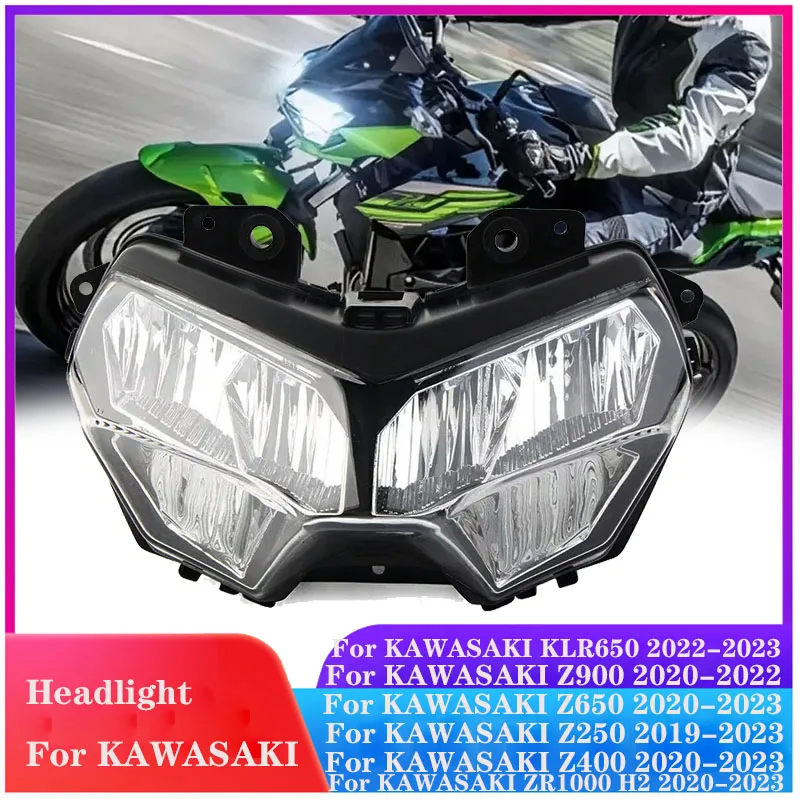 For Kawasaki Z400 2018-2023 Z650 2020 Z900 Motorcycle LED Headlight Assembly Z 250 400 650 900 KLR650 ZR1000 H2 Headlight-lamp
For Kawasaki Z400 2018-2023 Z650 2020 Z900 Motorcycle LED Headlight Assembly Z 250 400 650 900 KLR650 ZR1000 H2 Headlight-lamp
