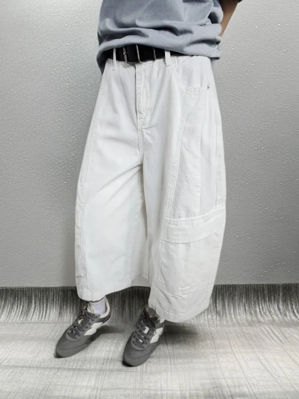 Retro Summer New Khaki Work Pants Women's Faded High Waist Wide Leg Jeans Shorts Casual Style Multi-Pocket High Breathability
Retro Summer New Khaki Work Pants Women's Faded High Waist Wide Leg Jeans Shorts Casual Style Multi-Pocket High Breathability