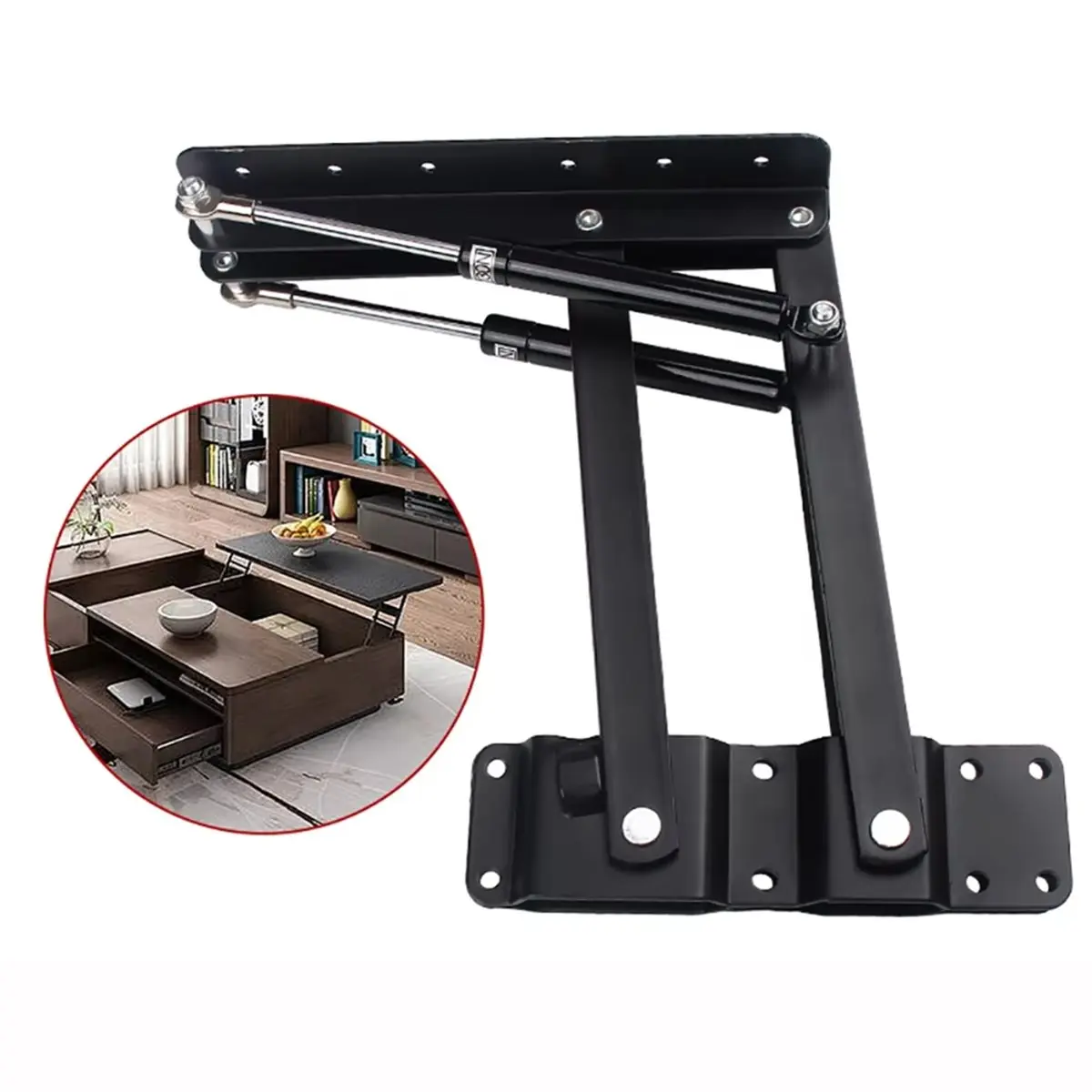 80N Hydraulic Coffee Table Rack with Movable Lifting Bracket and Adjustable Height
80N Hydraulic Coffee Table Rack with Movable Lifting Bracket and Adjustable Height