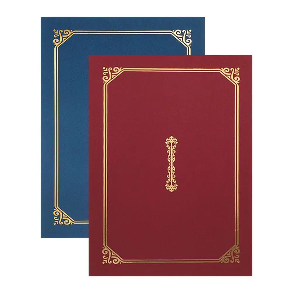 2 Pcs Holders High School Diploma Certificate Foil Border Diploma Folders A4 Protect Documents Presentation Style Folder
2 Pcs Holders High School Diploma Certificate Foil Border Diploma Folders A4 Protect Documents Presentation Style Folder