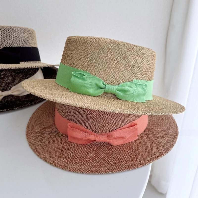Chic Summer Natural Palm Leaf Woven Bowknot Classic Lady Fedoras Cap Men Women Panama Jazz Hat
Chic Summer Natural Palm Leaf Woven Bowknot Classic Lady Fedoras Cap Men Women Panama Jazz Hat