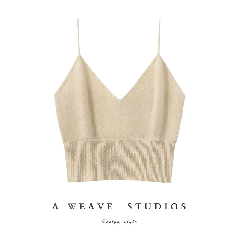 Sexy Women's Vest Thin Rope 100 Cashmere Sweater Wide Thread Sling Camisole Autumn Winter Warm Waistcoat Knit Sleeveless Clothes
Sexy Women's Vest Thin Rope 100 Cashmere Sweater Wide Thread Sling Camisole Autumn Winter Warm Waistcoat Knit Sleeveless Clothes