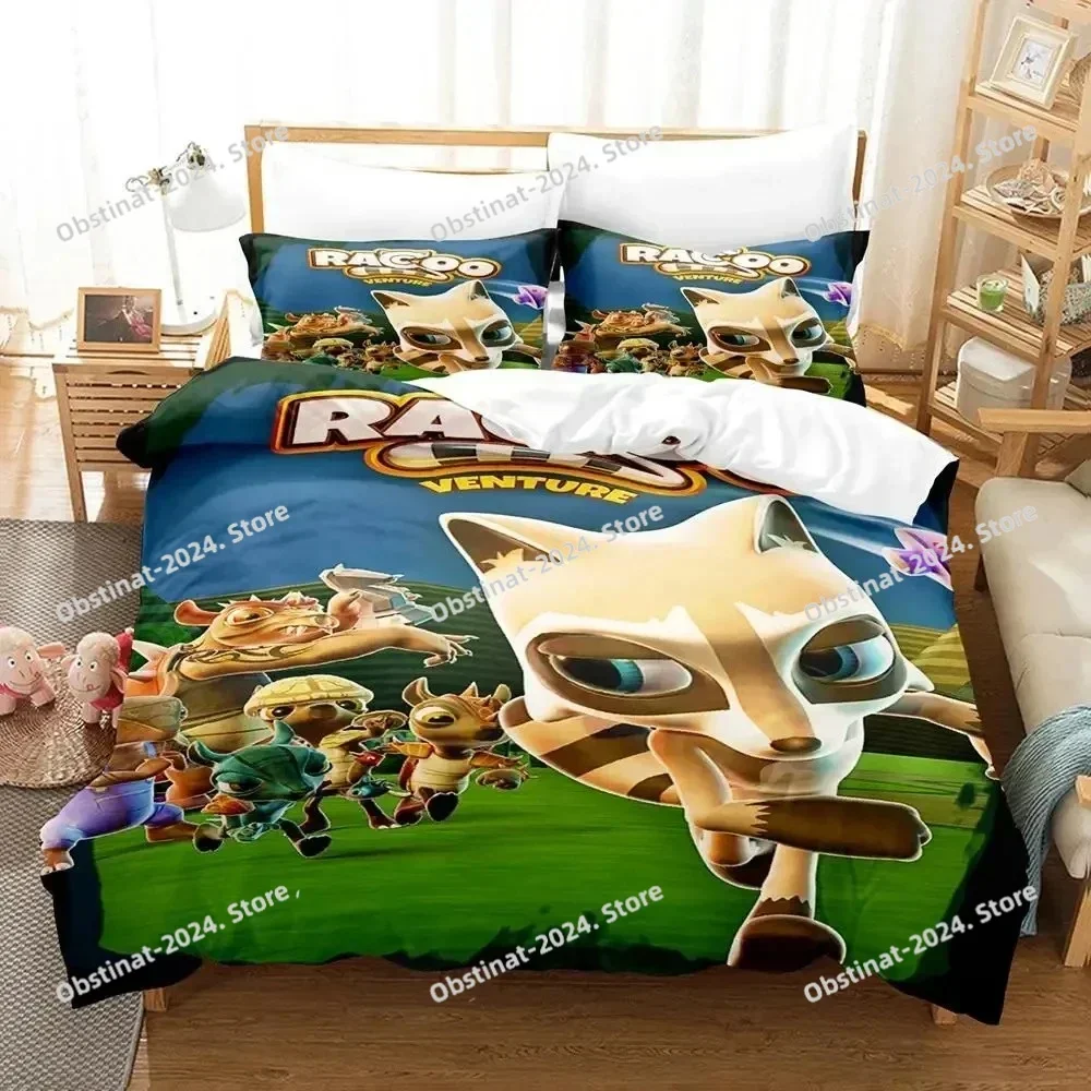 2025 Raccoo Venture Bedding Set Printed single Comforter Quilt Bed Cover Duvet Cover Pillow Case 3 Pieces Sets Kids Adult Size
2025 Raccoo Venture Bedding Set Printed single Comforter Quilt Bed Cover Duvet Cover Pillow Case 3 Pieces Sets Kids Adult Size