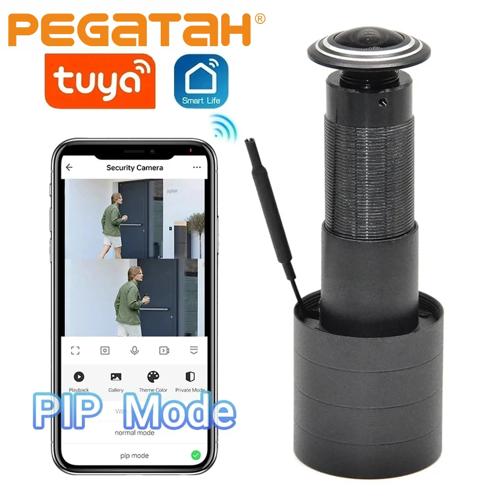 2MP 1080P WiFi Video Eye Peephole Camera Motion Detection PIP Mode Two-Way Audio Wireless Door Viewer for Home Security Tuya APP
2MP 1080P WiFi Video Eye Peephole Camera Motion Detection PIP Mode Two-Way Audio Wireless Door Viewer for Home Security Tuya APP