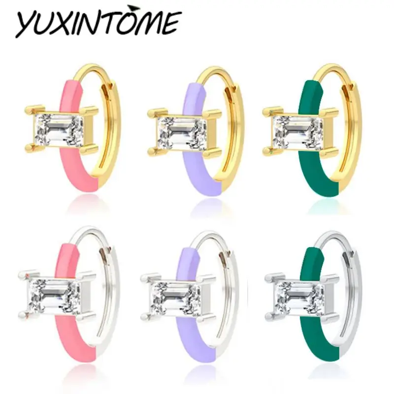 925 Sterling Silver Needle Casual and Elegant Rubber Square Zircon Round Earrings for Women Simple and Fashionable Accessories
925 Sterling Silver Needle Casual and Elegant Rubber Square Zircon Round Earrings for Women Simple and Fashionable Accessories