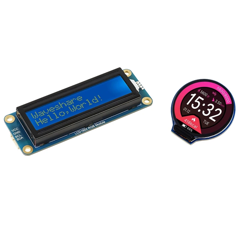 2 набора круглых ЖК-дисплеев Waveshare, интерфейс SPI, поддержка Raspberry Pi x мм и 87x32 мм
2 набора круглых ЖК-дисплеев Waveshare, интерфейс SPI, поддержка Raspberry Pi x мм и 87x32 мм