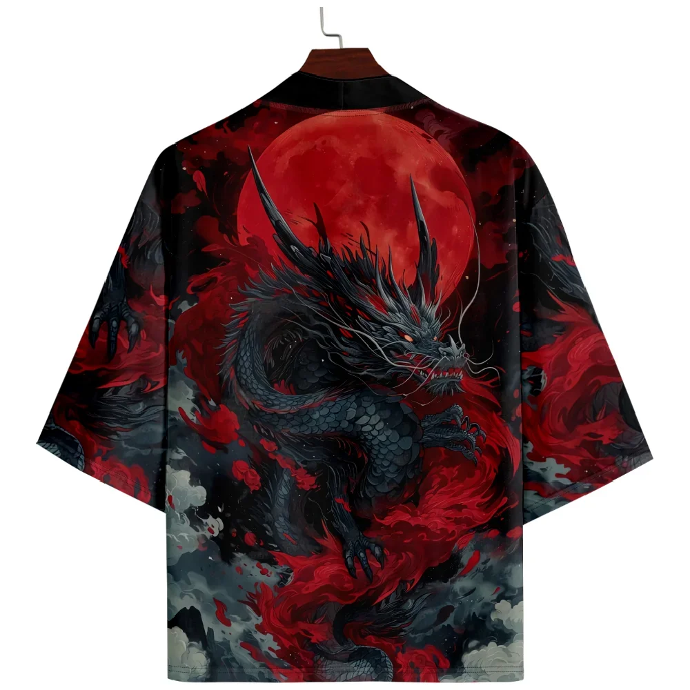 Summer Chinese Style Cartoon Dragon Print Samurai Shirt Clothing Traditional Haori Kimono Women Men Streetwear Cardigan 5XL 6XL
Summer Chinese Style Cartoon Dragon Print Samurai Shirt Clothing Traditional Haori Kimono Women Men Streetwear Cardigan 5XL 6XL