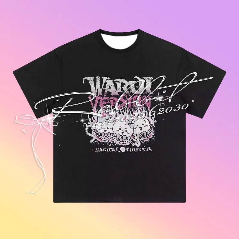 25/26 Summer Japanese and Korean New Usagi Cartoon T-shirt Fashion Y2k Loose T-shirt Couple Trendy 3D Printed T-shirt Top
25/26 Summer Japanese and Korean New Usagi Cartoon T-shirt Fashion Y2k Loose T-shirt Couple Trendy 3D Printed T-shirt Top