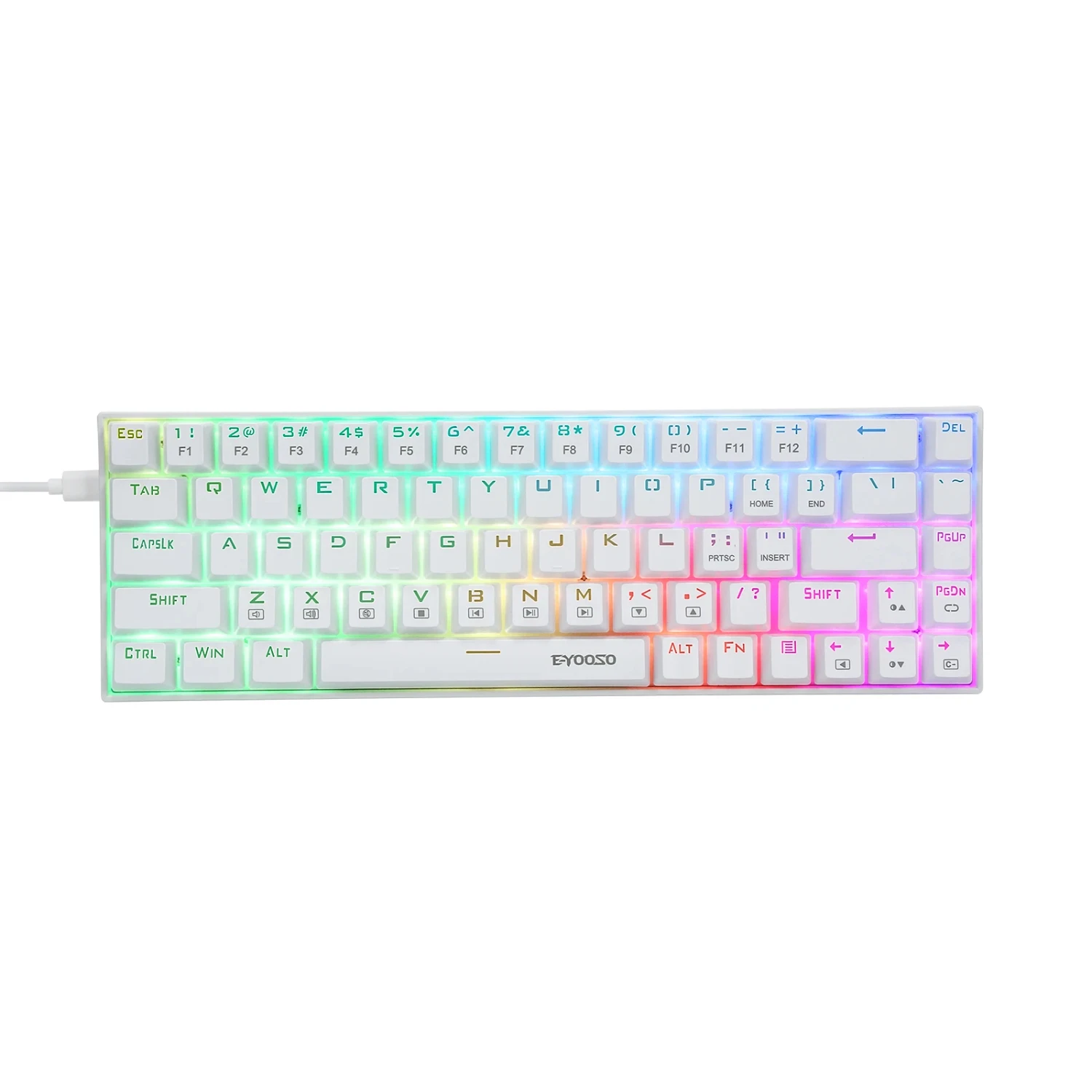 Z-686 60% мини-механическая игровая клавиатура, 68-клавишная проводная RGB-подсветка, пыленепроницаемый переключатель, компактный дизайн для компьютера
Z-686 60% мини-механическая игровая клавиатура, 68-клавишная проводная RGB-подсветка, пыленепроницаемый переключатель, компактный дизайн для компьютера