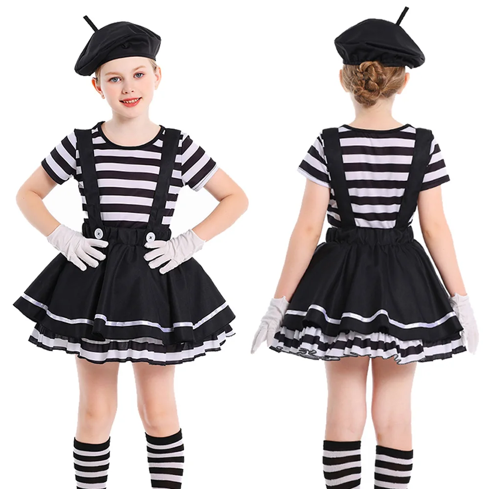 Halloween Cosplay Pantomime Clown Clothing Party Disguise Girl Outfits Halloween Roleplay Cosplay Costume Carnival Party Suits
Halloween Cosplay Pantomime Clown Clothing Party Disguise Girl Outfits Halloween Roleplay Cosplay Costume Carnival Party Suits
