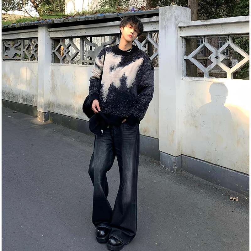American High Street Black Grey Men's Jeans High Waist Straight Leg Washed Trendy Pants Long Trousers Youth Fashion
American High Street Black Grey Men's Jeans High Waist Straight Leg Washed Trendy Pants Long Trousers Youth Fashion