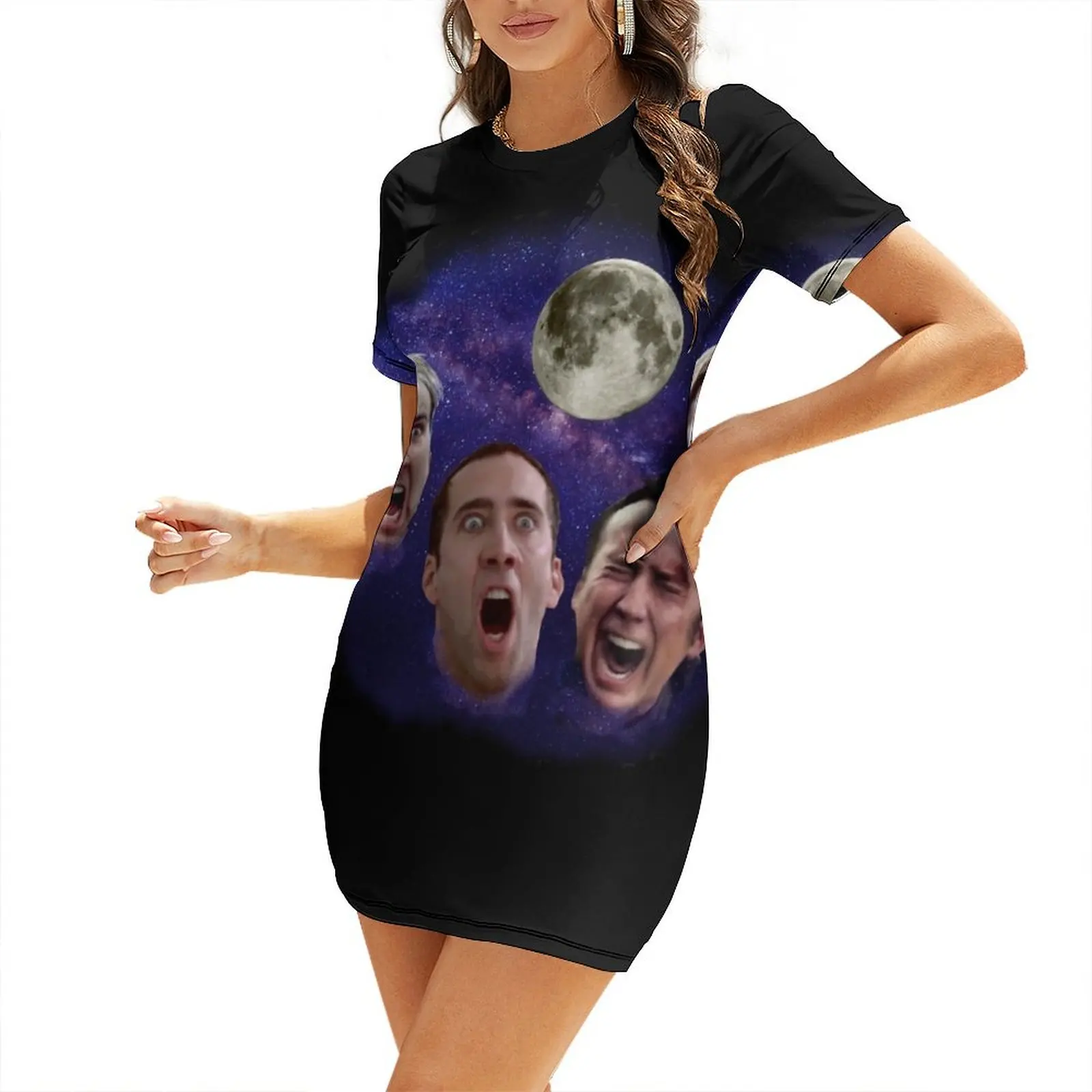 Three Cage Moon Short-Sleeved Dress evening dress ladies summer dress korean women
Three Cage Moon Short-Sleeved Dress evening dress ladies summer dress korean women