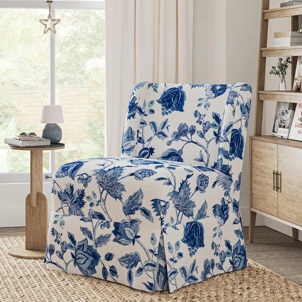 "Floral Washable Slipcover Armless Accent Chair, Transitional Style Slipper Chair with Removable Cover for Living Room"
"Floral Washable Slipcover Armless Accent Chair, Transitional Style Slipper Chair with Removable Cover for Living Room"