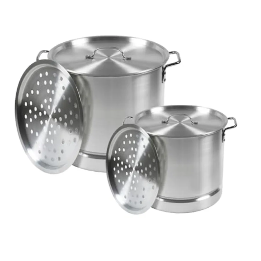 Aluminum Steamer Dual Set Silver
Aluminum Steamer Dual Set Silver