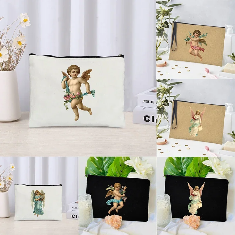 Косметичка Kawaii Angel для макияжа детей, эстетичная Сумочка для макияжа, детский дорожный клатч для хранения, детские сумки для туалета, косметички
Косметичка Kawaii Angel для макияжа детей, эстетичная Сумочка для макияжа, детский дорожный клатч для хранения, детские сумки для туалета, косметички