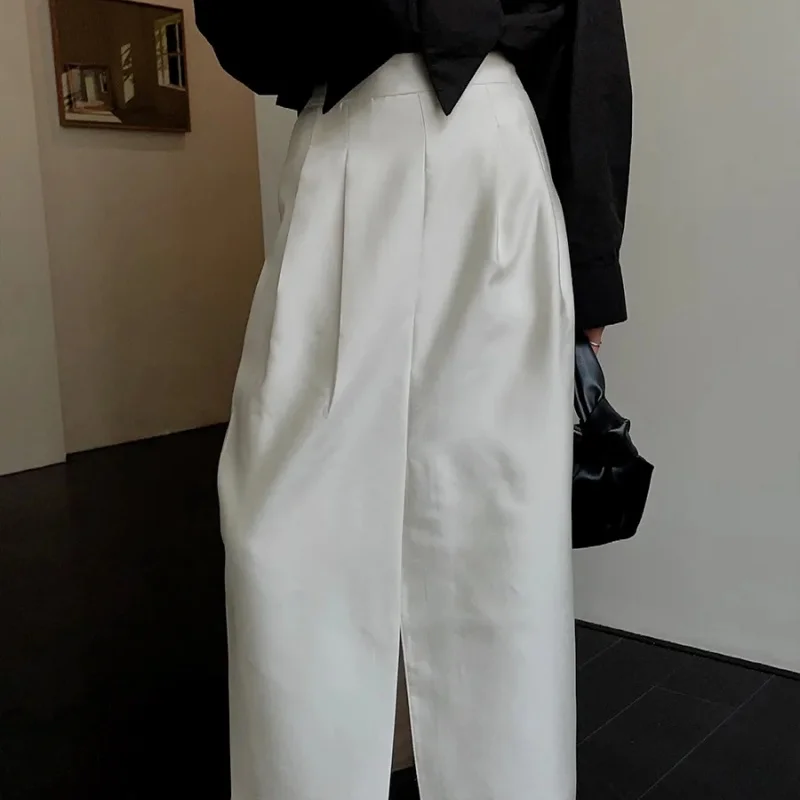 Новая элегантная атласная юбка женская мода с высокой талией трапециевидной формы однотонные плиссированные юбки-миди с разрезом Casua свободные летние Jupe
Новая элегантная атласная юбка женская мода с высокой талией трапециевидной формы однотонные плиссированные юбки-миди с разрезом Casua свободные летние Jupe