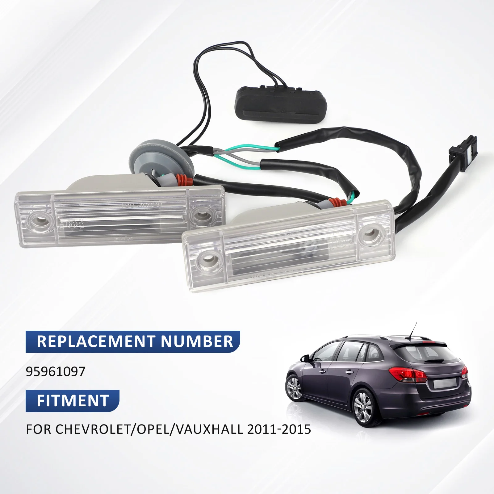 Trunk Release Switch Button Assembly withLicense Plate Lamp For Chevy Cruze Chevrolet Orlando 95107229 95961097 95233776
Trunk Release Switch Button Assembly withLicense Plate Lamp For Chevy Cruze Chevrolet Orlando 95107229 95961097 95233776