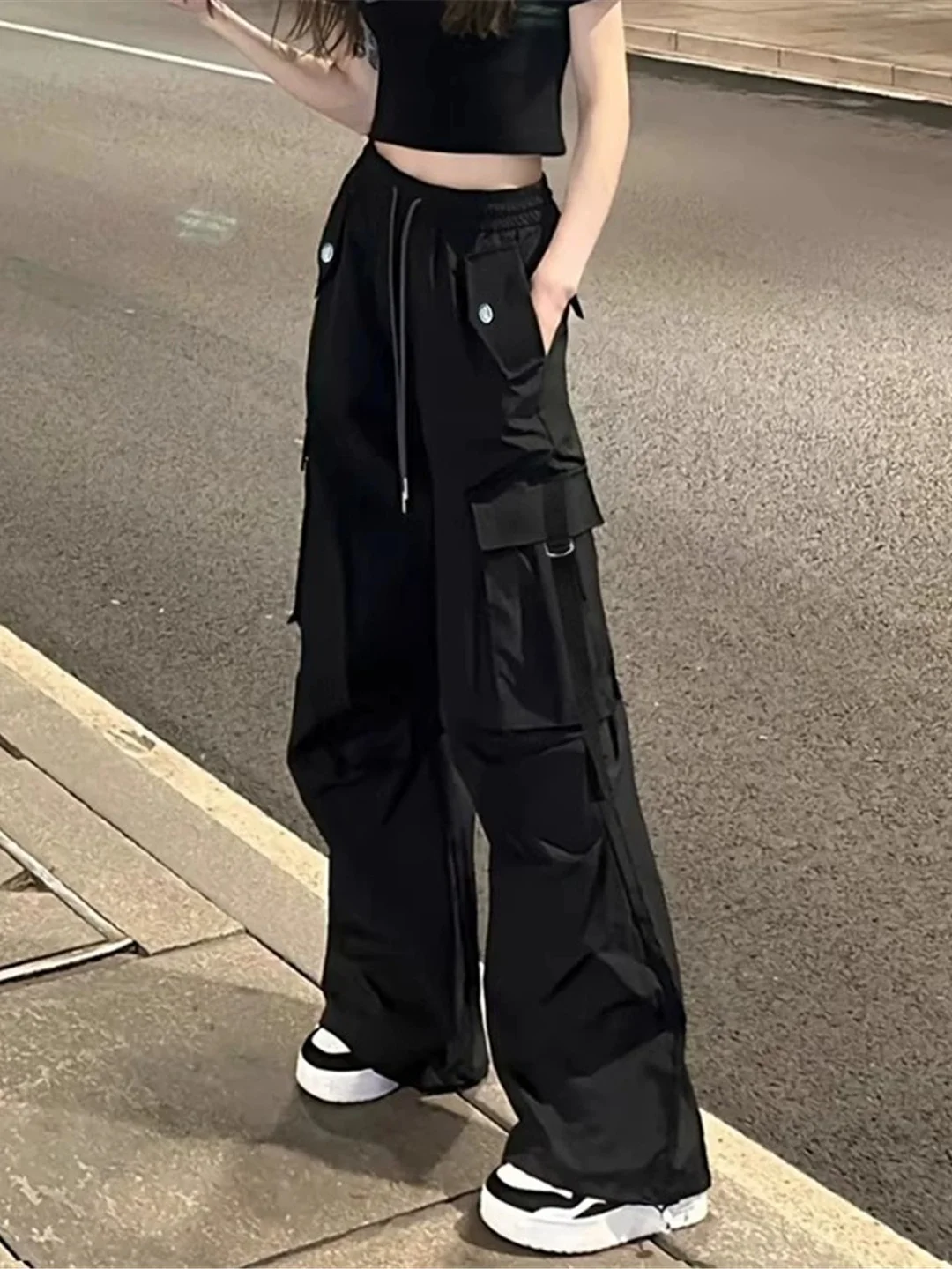 Black Quick Dry Work Trousers Women's Summer Small Size American Loose Straight Leg Mountain Climbing Wide Leg Pants Thin
Black Quick Dry Work Trousers Women's Summer Small Size American Loose Straight Leg Mountain Climbing Wide Leg Pants Thin