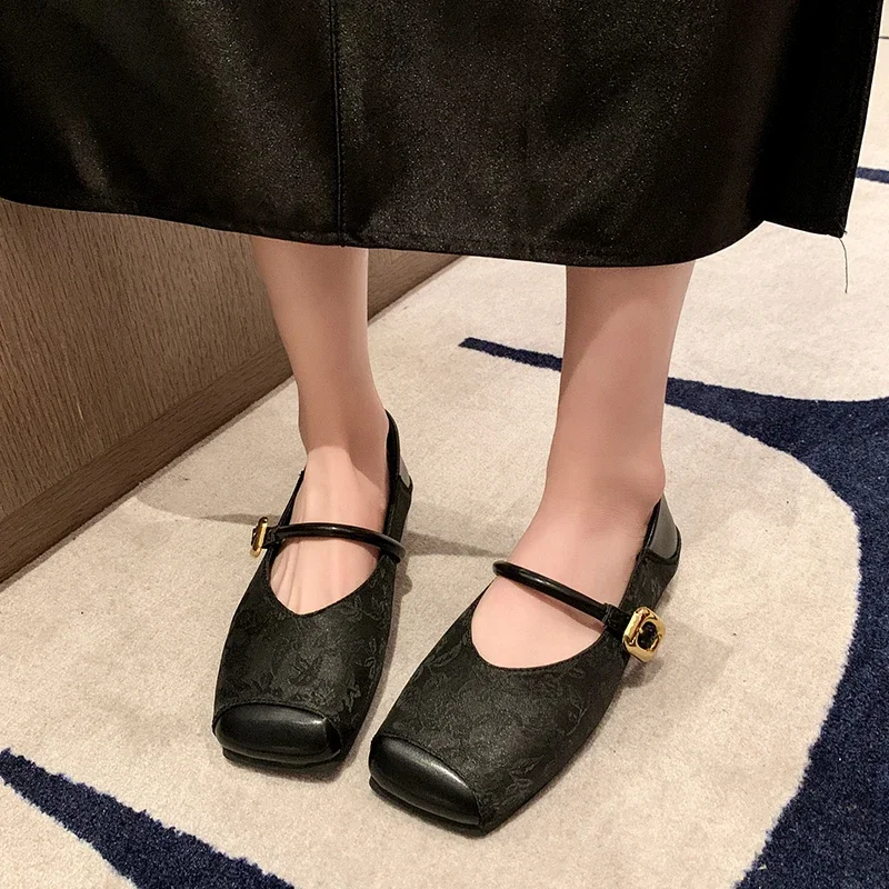 Pop High-end Flat-bottomed Square-headed Single Shoes Women's 2025 Summer Mary Jane Gentle Flat-bottomed Women's Shoes
Pop High-end Flat-bottomed Square-headed Single Shoes Women's 2025 Summer Mary Jane Gentle Flat-bottomed Women's Shoes