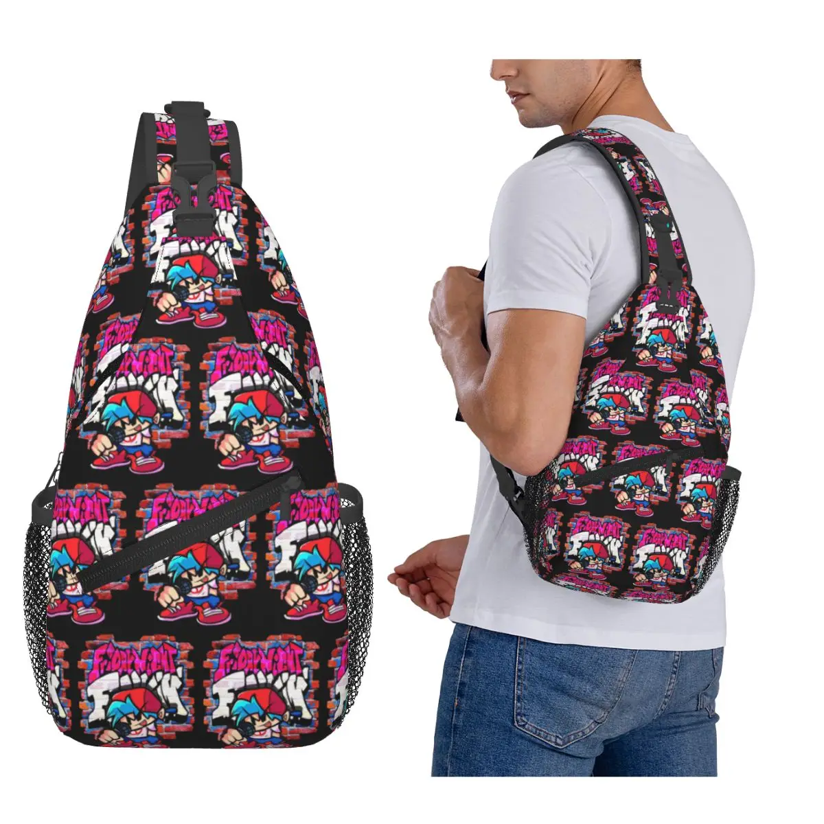 Бойфренд ФНФ. Нагрудная сумка с кирпичной стеной, мужской рюкзак через плечо, нагрудная сумка, дорожный походный рюкзак, сумка на плечо
Бойфренд ФНФ. Нагрудная сумка с кирпичной стеной, мужской рюкзак через плечо, нагрудная сумка, дорожный походный рюкзак, сумка на плечо