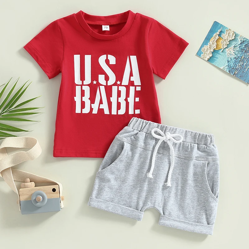 2023-03-13 Lioraitiin 0-3Years Toddler Kids Boys Girls Independence Day Party Short Sleeve Tops Drawstring Solid Color Shorts
2023-03-13 Lioraitiin 0-3Years Toddler Kids Boys Girls Independence Day Party Short Sleeve Tops Drawstring Solid Color Shorts