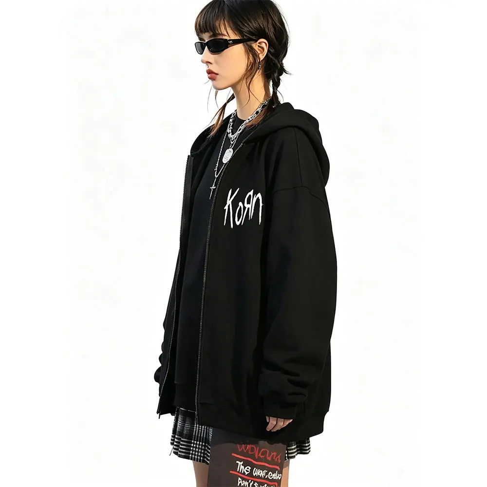 Rock Band Korn Issues Album Merch Zipper Hoodie Men Women Retro Alternative Metal Zip Up Jacket Male Oversized Zip Up Sweatshirt
Rock Band Korn Issues Album Merch Zipper Hoodie Men Women Retro Alternative Metal Zip Up Jacket Male Oversized Zip Up Sweatshirt