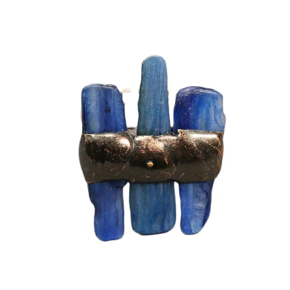 GuaiGuai Jewelry Natural Blue Kyanite Bronze Plated Rings Electroplated Antique Copper Vintage Gems Ring Handmade Lady Gifts
GuaiGuai Jewelry Natural Blue Kyanite Bronze Plated Rings Electroplated Antique Copper Vintage Gems Ring Handmade Lady Gifts