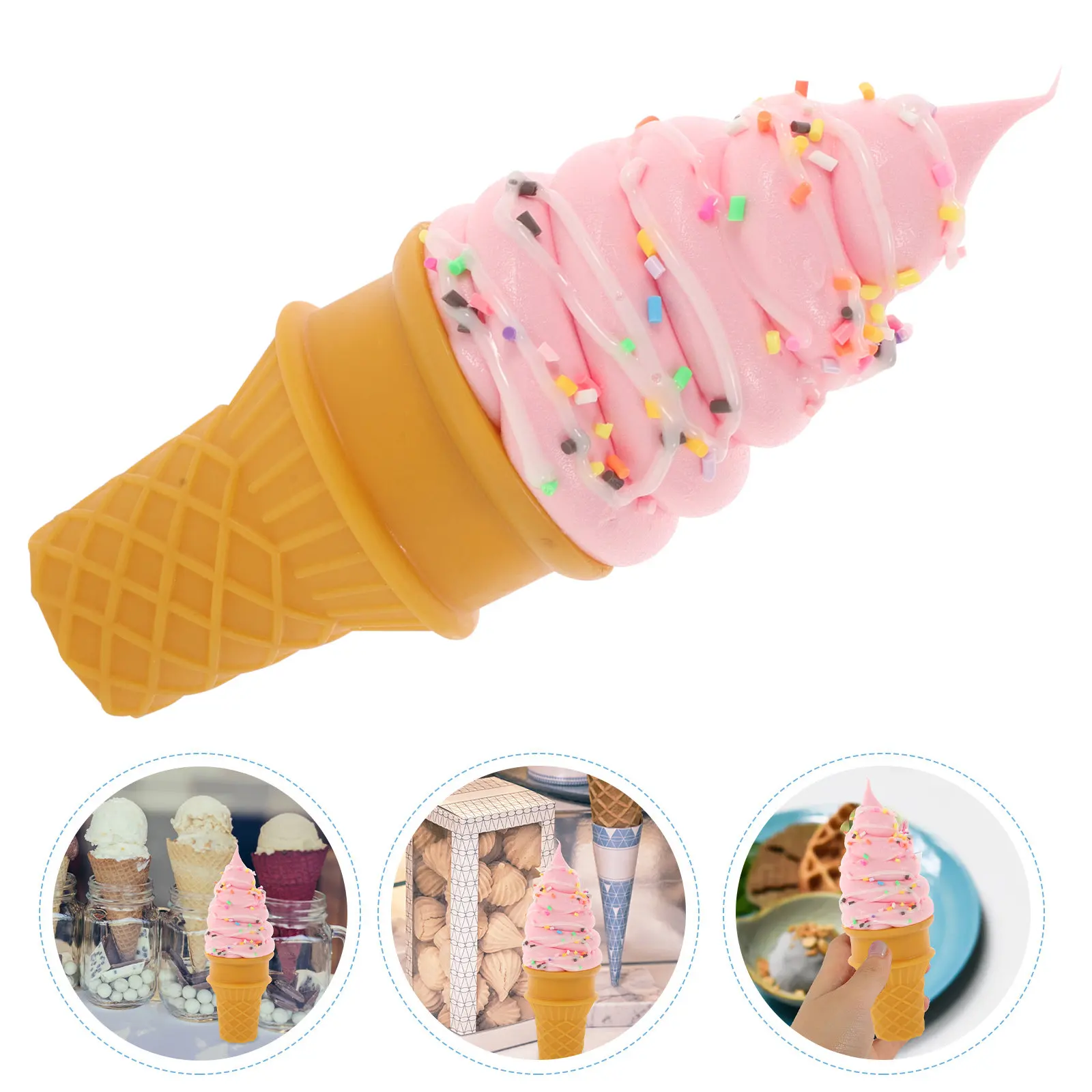 Vivid Artificial Ice Cream Cone Decoration Reusable Simulation Dessert Prop for Ice Cream Shop Window Display Desktop
Vivid Artificial Ice Cream Cone Decoration Reusable Simulation Dessert Prop for Ice Cream Shop Window Display Desktop