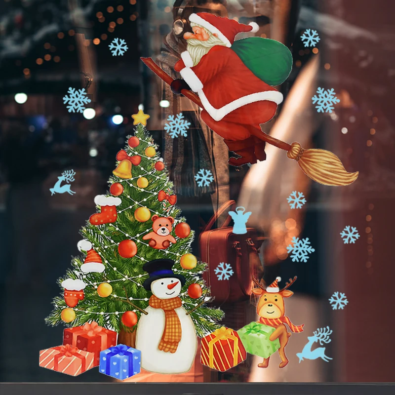 1set New Year Christmas Window Stickers Santa Claus Elk Snowflake Glass Wall Sticker For Xmas Shop Home Room Wall Decal Navidad
1set New Year Christmas Window Stickers Santa Claus Elk Snowflake Glass Wall Sticker For Xmas Shop Home Room Wall Decal Navidad