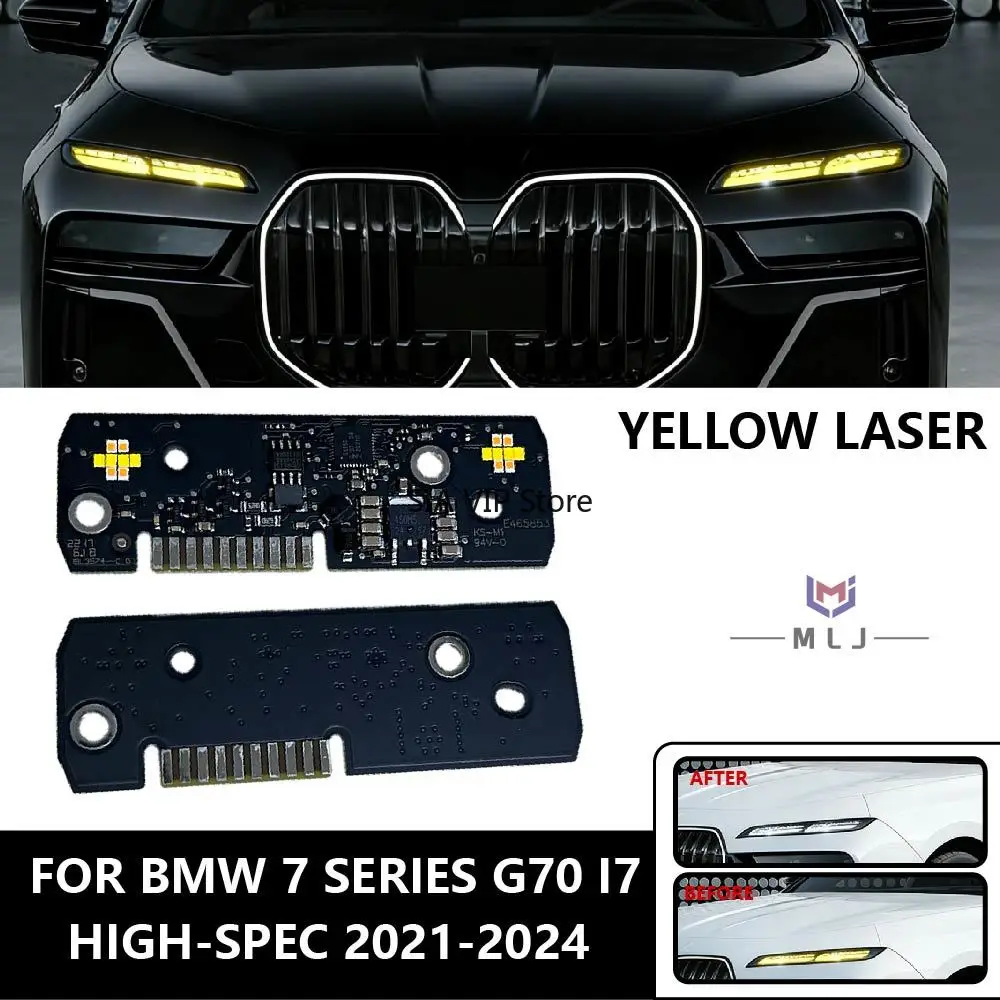 Yellow Daytime Running Light DRL Chips For BMW 7 series G70 I7 2021-2024 Angel Eyes Laser DRL LED Board 63115A5F627 63115A5F628
Yellow Daytime Running Light DRL Chips For BMW 7 series G70 I7 2021-2024 Angel Eyes Laser DRL LED Board 63115A5F627 63115A5F628