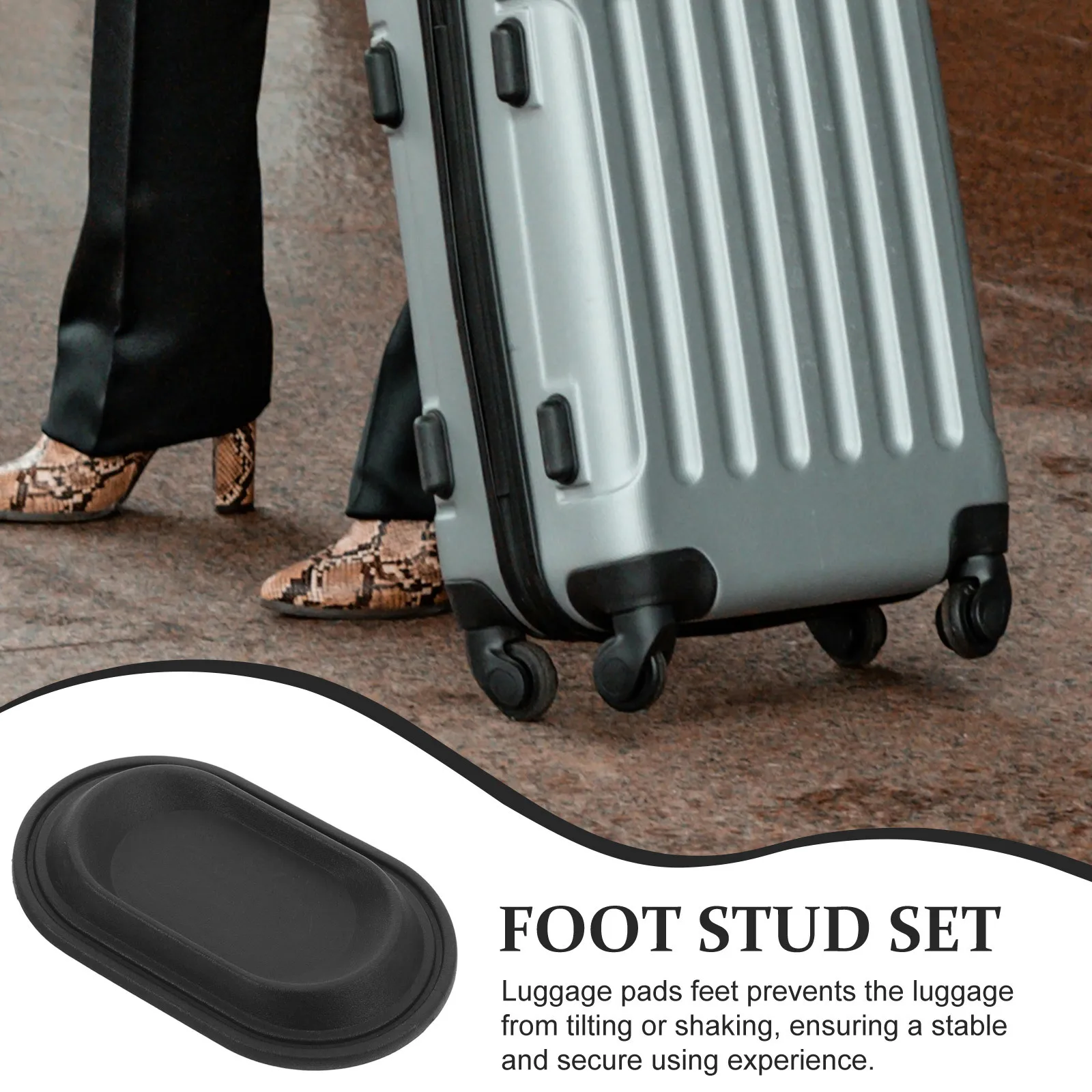 4Pcs Luggage Feet Plastic Replacement Pads Suitcase Bottom Foot Stand Durable for Luggage Repair Parts Baggage Foot 
4Pcs Luggage Feet Plastic Replacement Pads Suitcase Bottom Foot Stand Durable for Luggage Repair Parts Baggage Foot