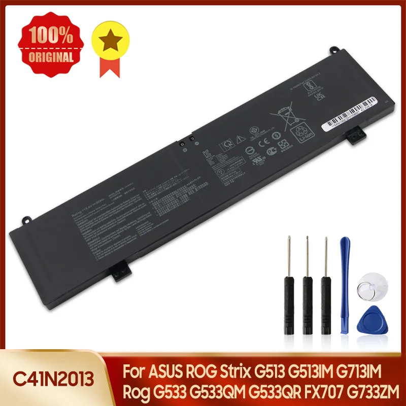 C41N2013 Battery For ASUS ROG Strix 15 G513 G513IM G713IM G713QM Rog G533 G533QM G533QR FX707 G733ZM Replacement Batteries
C41N2013 Battery For ASUS ROG Strix 15 G513 G513IM G713IM G713QM Rog G533 G533QM G533QR FX707 G733ZM Replacement Batteries