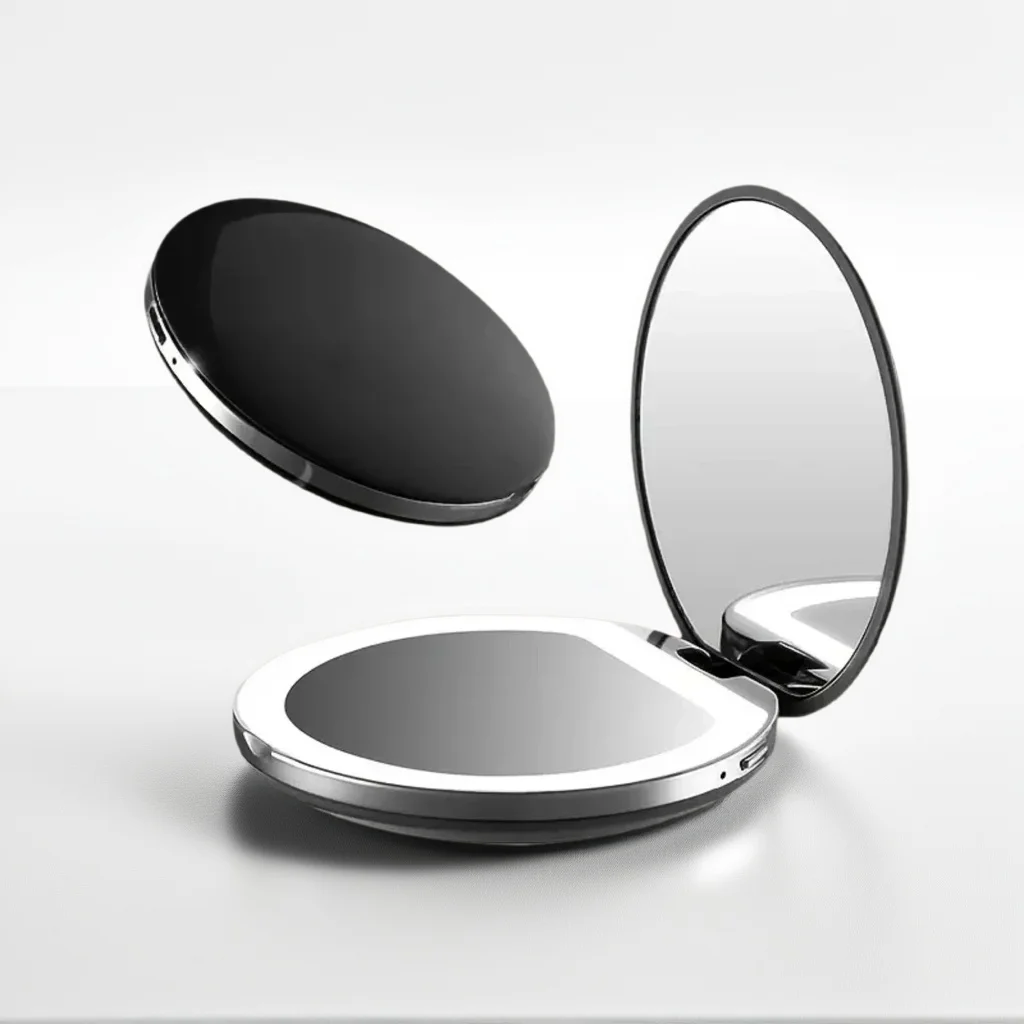 Cute Round Rechargeable Pocket Mirror - LED Beauty Mirror for Women Portable Makeup Design
Cute Round Rechargeable Pocket Mirror - LED Beauty Mirror for Women Portable Makeup Design