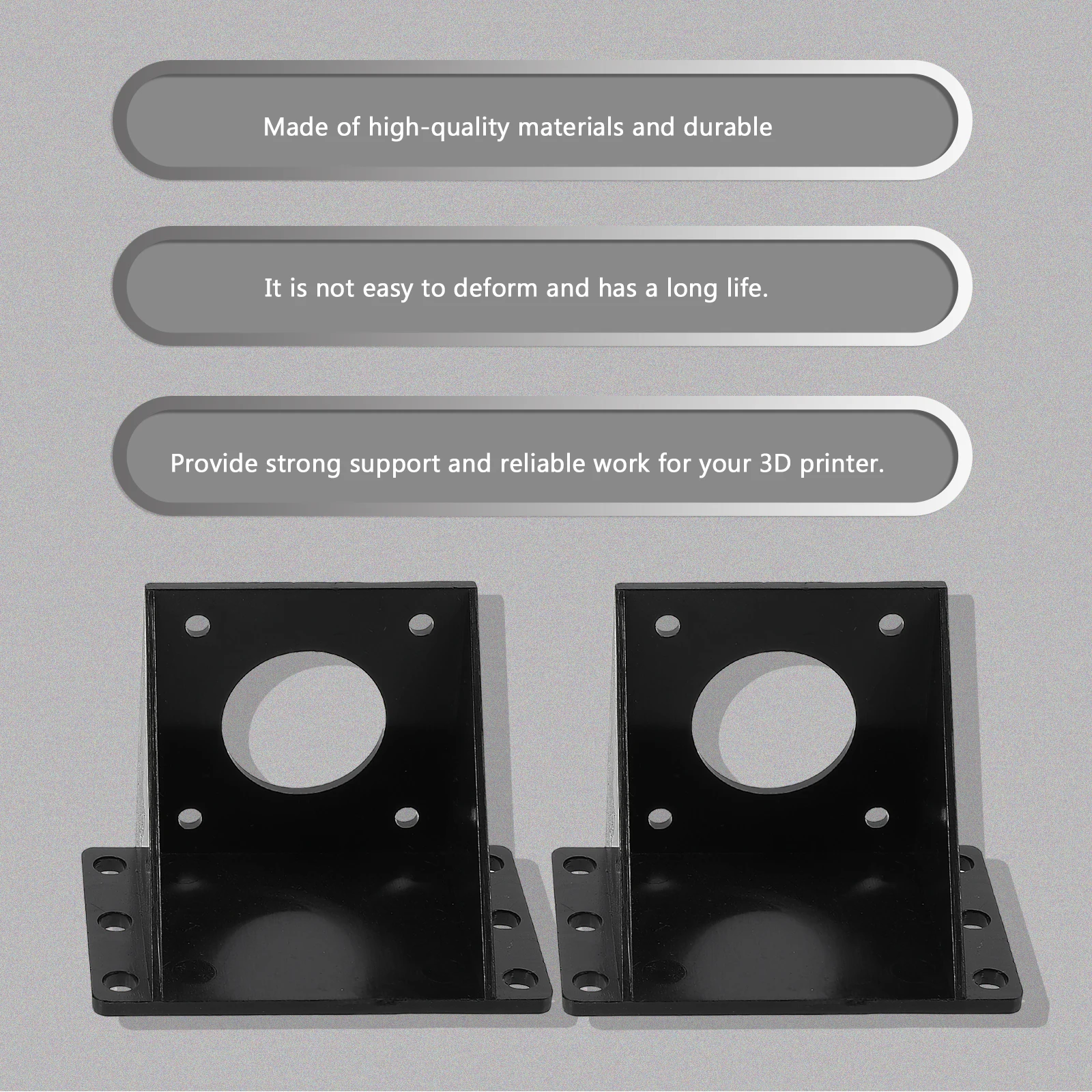 4pcs Stepper Motor Bracket for 3D Printer Black Plastic High Precision Slot Compatible 42 Motors Mount Holder St
4pcs Stepper Motor Bracket for 3D Printer Black Plastic High Precision Slot Compatible 42 Motors Mount Holder St