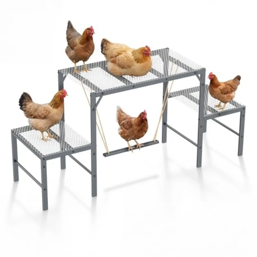 Chicken Perch Swing in Coop Metal Chicken Roosting Bar for Pet Chickens' Health and Happiness Large Ccity for 10-12 Chickens Ch
Chicken Perch Swing in Coop Metal Chicken Roosting Bar for Pet Chickens' Health and Happiness Large Ccity for 10-12 Chickens Ch