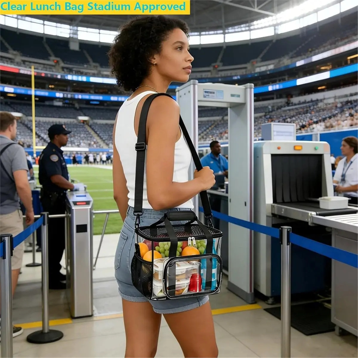 Clear Lunch Bag 20-Can with Adjustment Shouder Strap for Women/Men, Reusable Clear Lunch Box,for Work,Security Check
Clear Lunch Bag 20-Can with Adjustment Shouder Strap for Women/Men, Reusable Clear Lunch Box,for Work,Security Check