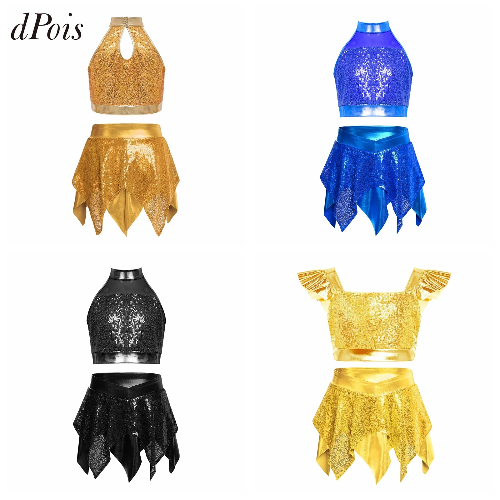 Salsa Dancing Costume Suits Kids Girls Latin Dance Outfit Tango Cha-cha Rumba 2pcs Set Crop Top + Tiered Fringed Skirts Suits
Salsa Dancing Costume Suits Kids Girls Latin Dance Outfit Tango Cha-cha Rumba 2pcs Set Crop Top + Tiered Fringed Skirts Suits