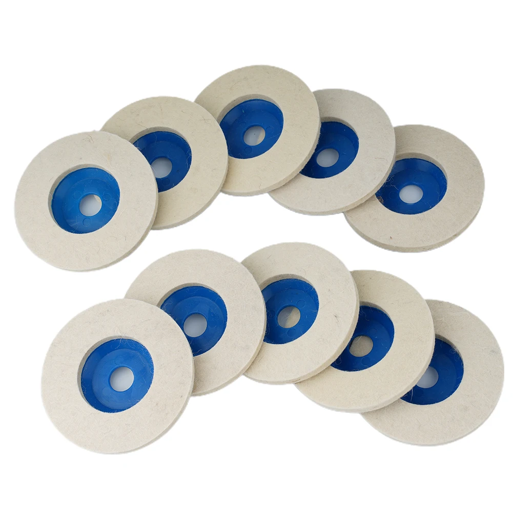 10pcs 4InchWoolPolishingWheel Buffing Pads 100mm Angle Grinder Felt Polishing Disc For Metal Marble Glass Ceramics
10pcs 4InchWoolPolishingWheel Buffing Pads 100mm Angle Grinder Felt Polishing Disc For Metal Marble Glass Ceramics