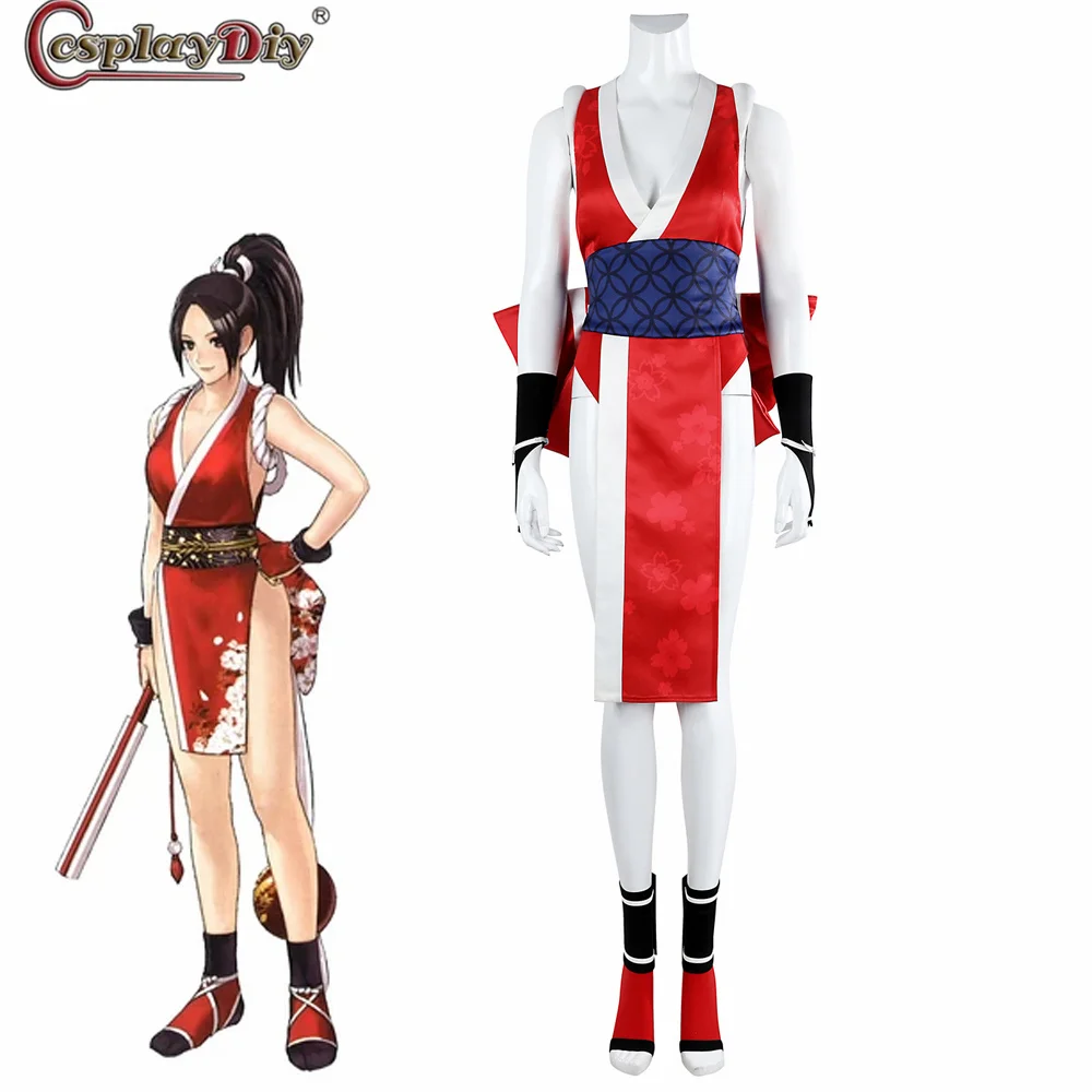 Костюм Game Street Mai Shiranui, женский красный сексуальный боевой костюм с аксессуарами, истребитель 6, наряд для шоу на Хэллоуин
Костюм Game Street Mai Shiranui, женский красный сексуальный боевой костюм с аксессуарами, истребитель 6, наряд для шоу на Хэллоуин