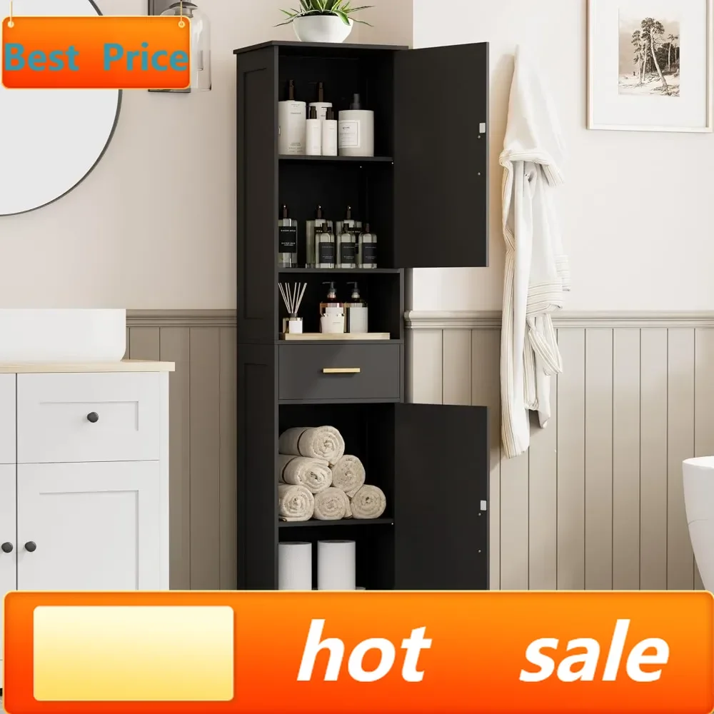Hot sales67" Tall Narrow Storage Cabinet with Rattan Door, Adjustable Shelves, Multi-Room Floor Unit in Black & Natural
Hot sales67" Tall Narrow Storage Cabinet with Rattan Door, Adjustable Shelves, Multi-Room Floor Unit in Black & Natural