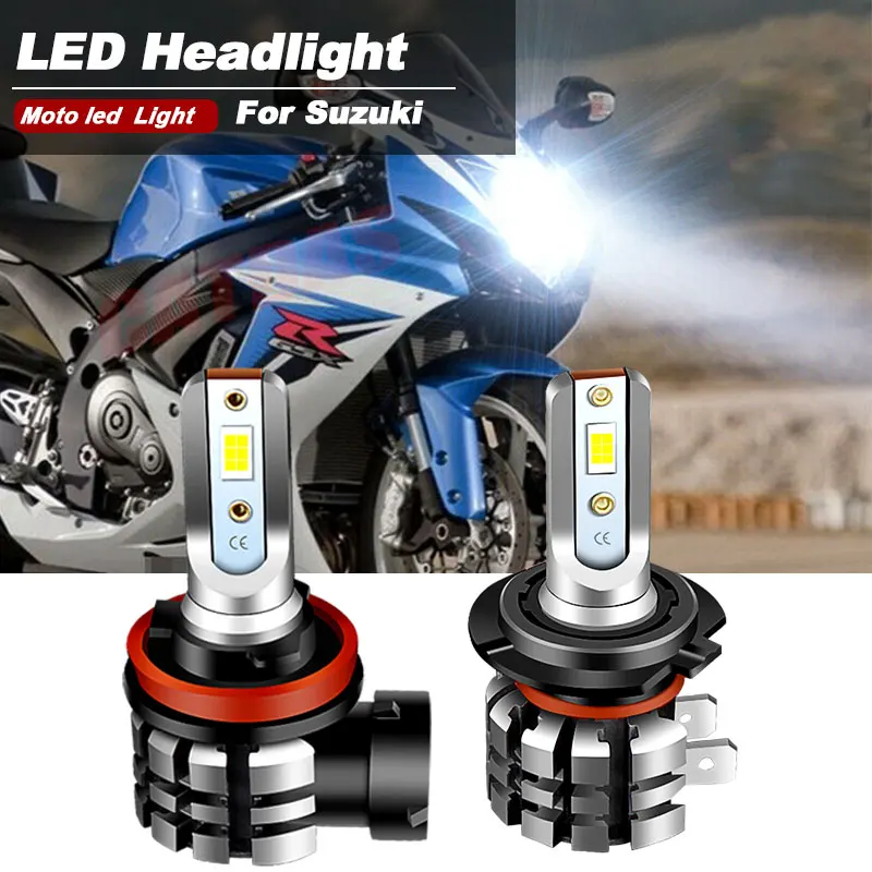 2PCS Motorcycle H11 H7 LED Headlight For 2011-2020 Suzuki GSXR 600 & 750 6000K LED Headlight Bulbs High Low Beam Kit 9600LM
2PCS Motorcycle H11 H7 LED Headlight For 2011-2020 Suzuki GSXR 600 & 750 6000K LED Headlight Bulbs High Low Beam Kit 9600LM
