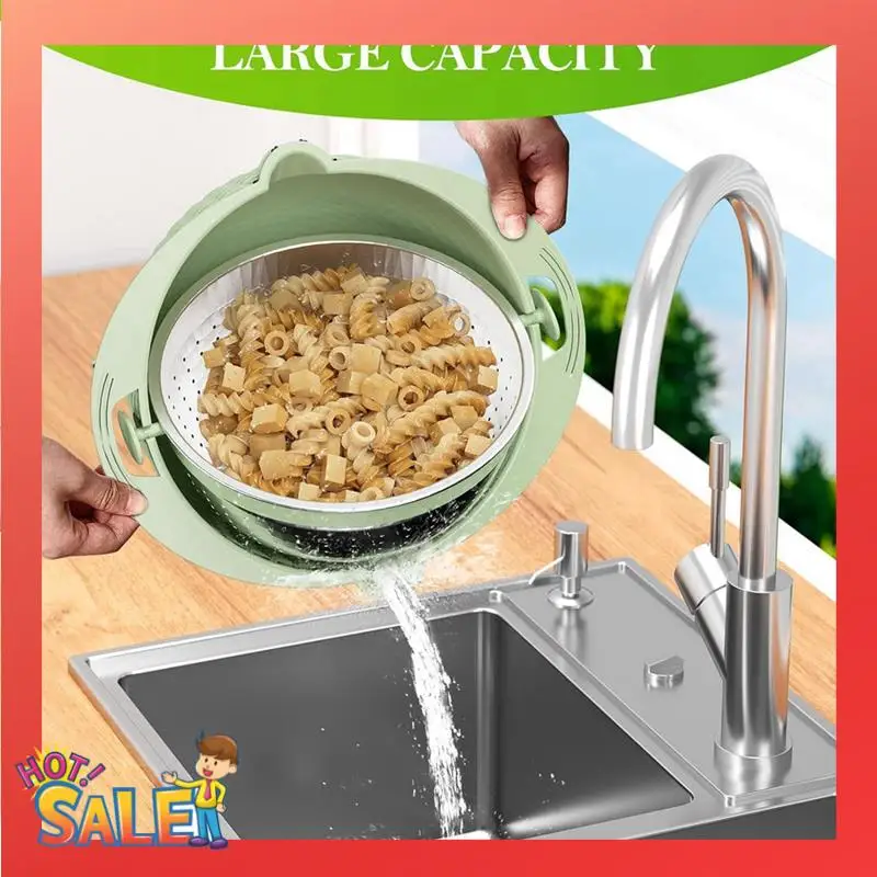 Colander With Mixing Bowl Set - Strainers For Kitchen, Food Strainers And Colanders, Pasta Strainer, Home Essential A Durable
Colander With Mixing Bowl Set - Strainers For Kitchen, Food Strainers And Colanders, Pasta Strainer, Home Essential A Durable