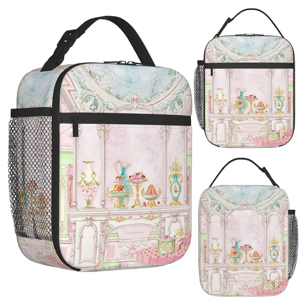 French Patisserie Marie Antoinette Pink Cake Shop Diorama Insulated Lunch Bag Storage Food Boxes Cooler Thermal Lunch Box Tote 
French Patisserie Marie Antoinette Pink Cake Shop Diorama Insulated Lunch Bag Storage Food Boxes Cooler Thermal Lunch Box Tote