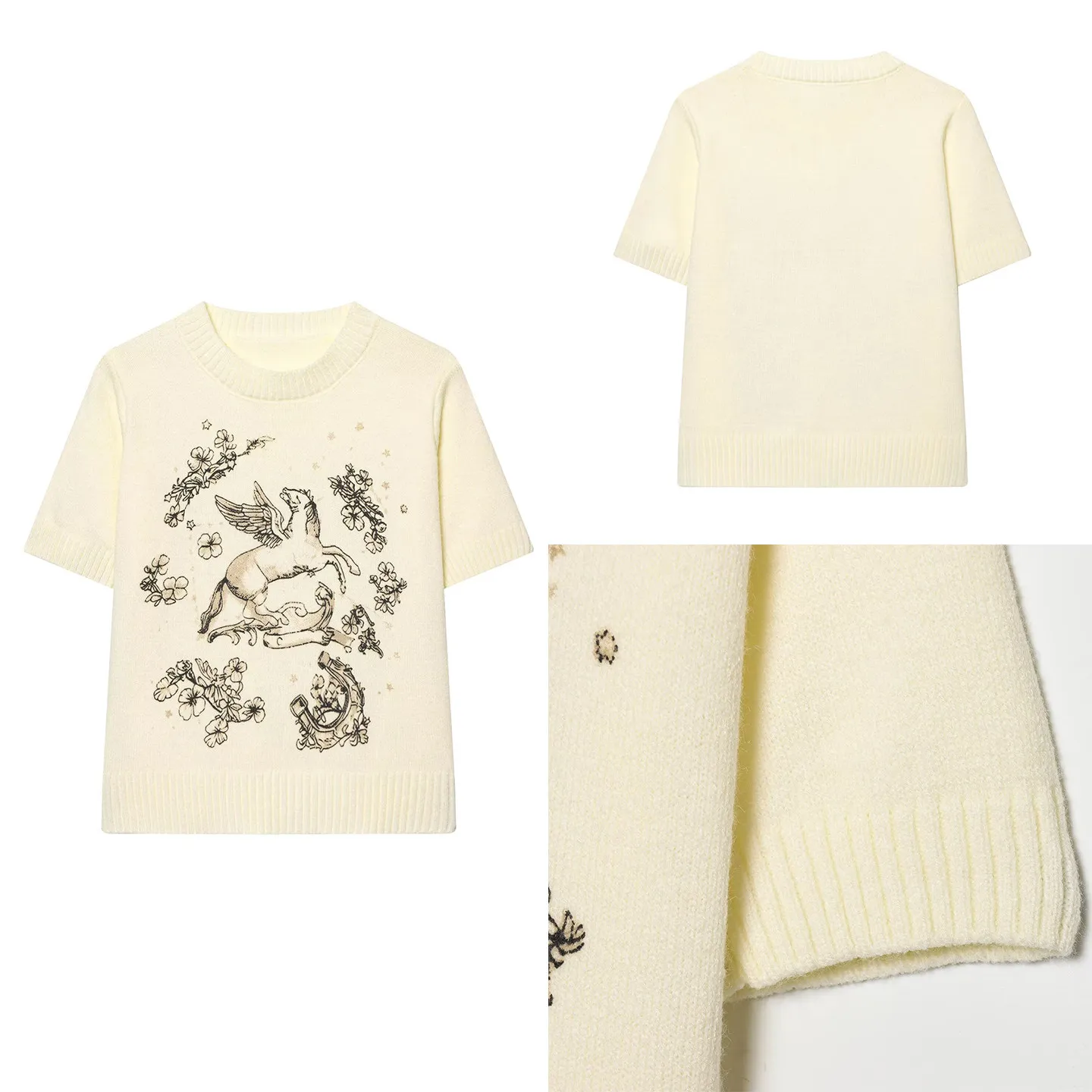 Spring 2026 Women's Knitted Print Short Sleeve Commute Versatile Personality Fashion Breathable Comfortable Skin-friendly
Spring 2026 Women's Knitted Print Short Sleeve Commute Versatile Personality Fashion Breathable Comfortable Skin-friendly