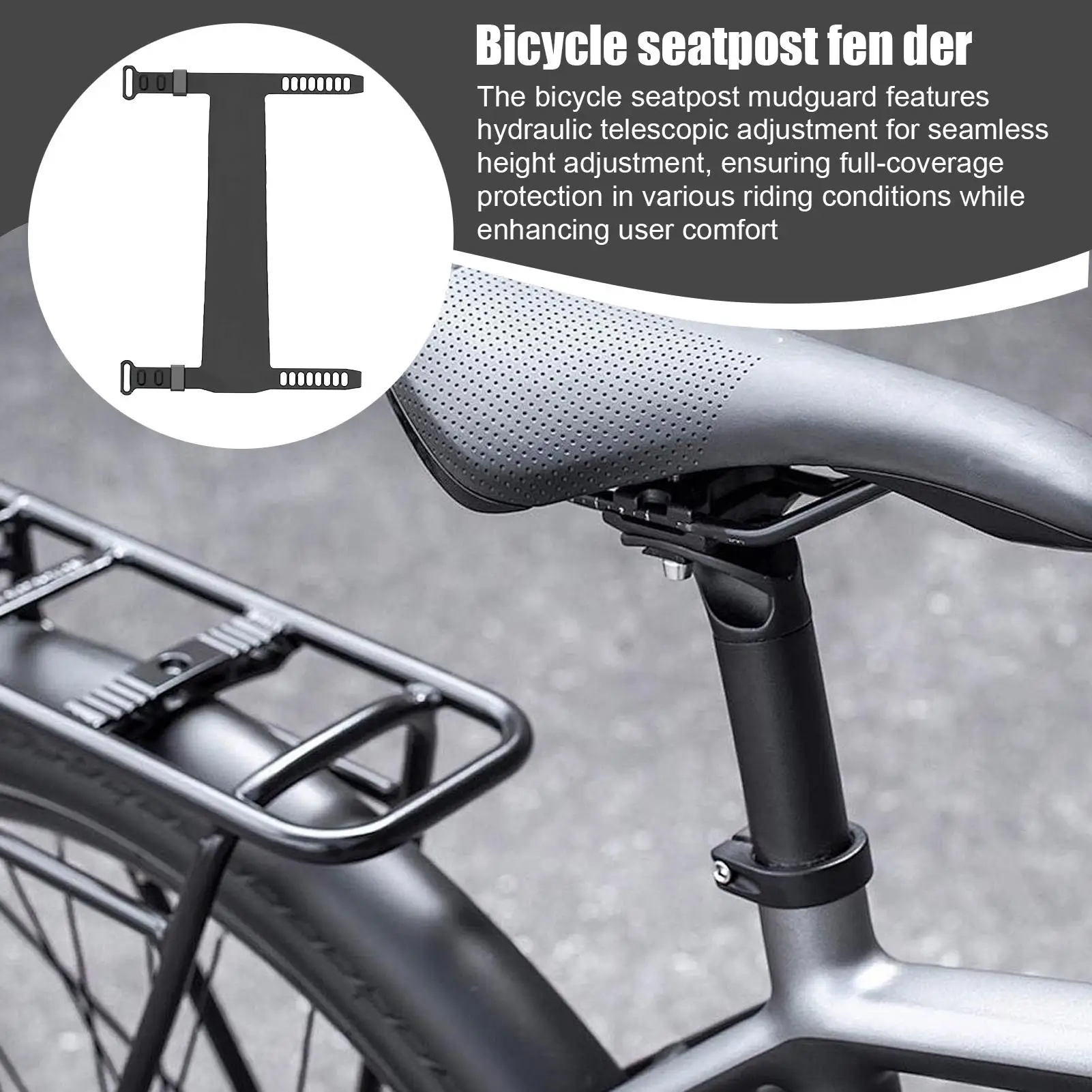 Подседельный штырь для шоссейного велосипеда, брызговик, защита велосипеда, телескопическая защита трубки сиденья велосипеда для поездок на работу, пешего туризма, езды на велосипеде, грязи, гаража
Подседельный штырь для шоссейного велосипеда, брызговик, защита велосипеда, телескопическая защита трубки сиденья велосипеда для поездок на работу, пешего туризма, езды на велосипеде, грязи, гаража